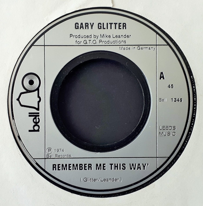 Gary Glitter Remember Me This Way 7 Inch | Buy from