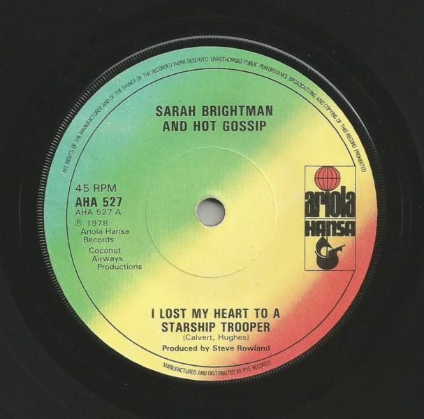 Sarah Brightman & Hot Gossip I Lost My Heart To A Starship Trooper 7 ...