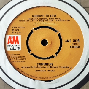 I Won't Last A Day Without You / Goodbye To Love Image