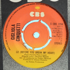 Go (Before You Break My Heart) Image
