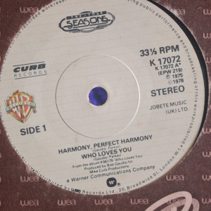 Harmony, Perfect Harmony / Who Loves You Image