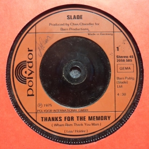Thanks For The Memory (Wham Bam Thank You Mam) Image