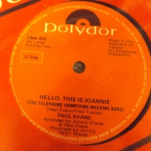 Hello, This Is Joannie (The Telephone Answering Machine Song) Image